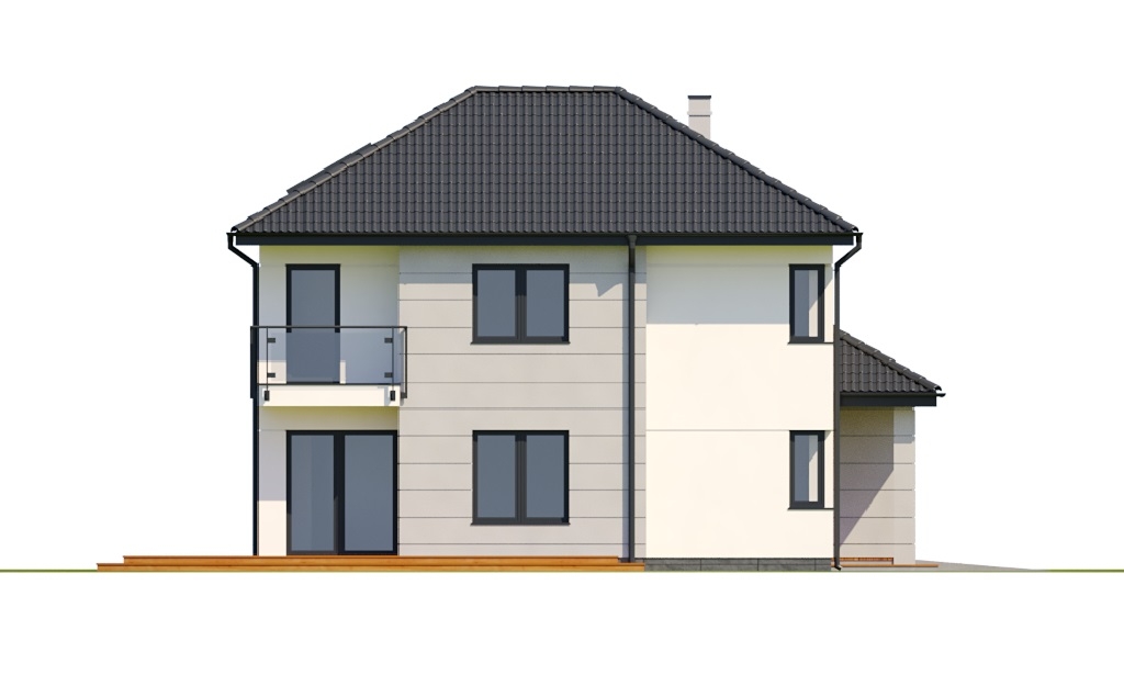 Projekt domu Mursa 2 L-6801 - elewacja lewa