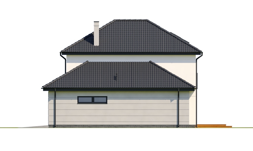 Projekt domu Mursa 2 L-6801 - elewacja prawa