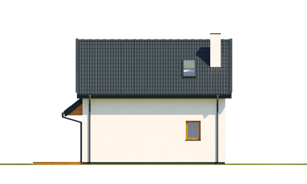 Projekt domu Zenna 2 L-6818 - elewacja prawa
