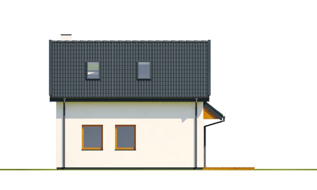 Projekt domu Zenna 2 L-6818 - elewacja lewa