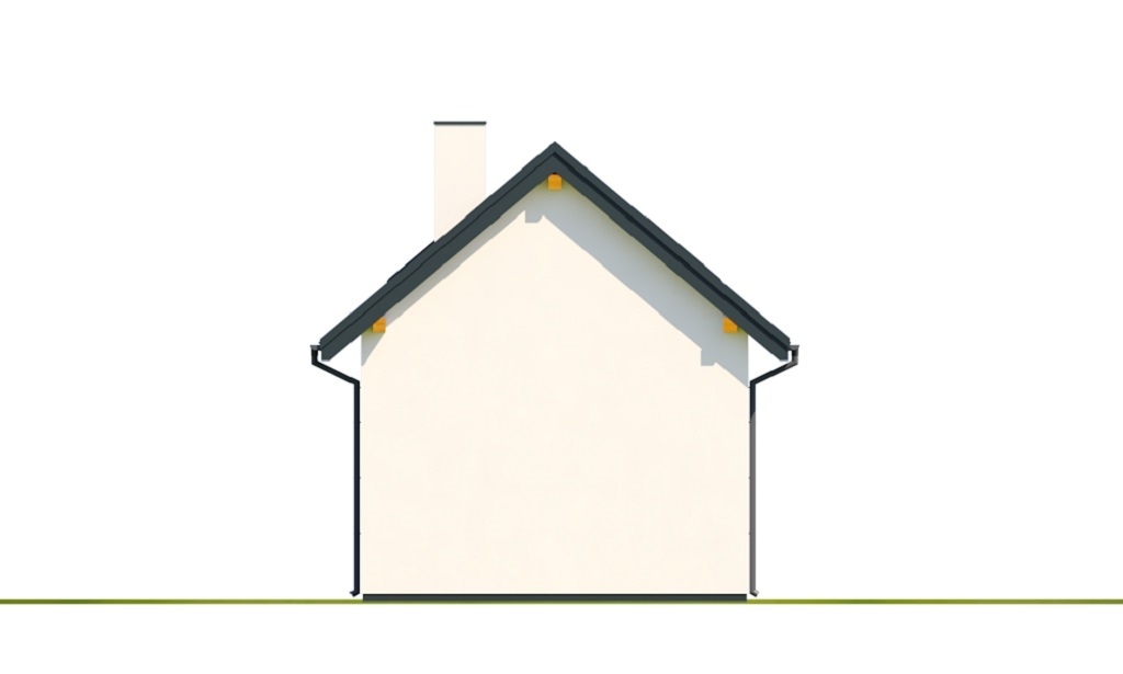 Projekt domu Zenna 2 L-6818 - elewacja ogrodowa