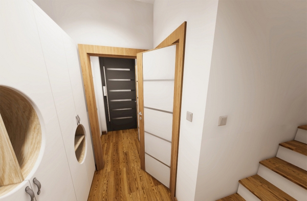 Projekt domu Victrix 2 L-6848 - przykładowa aranżacja holu