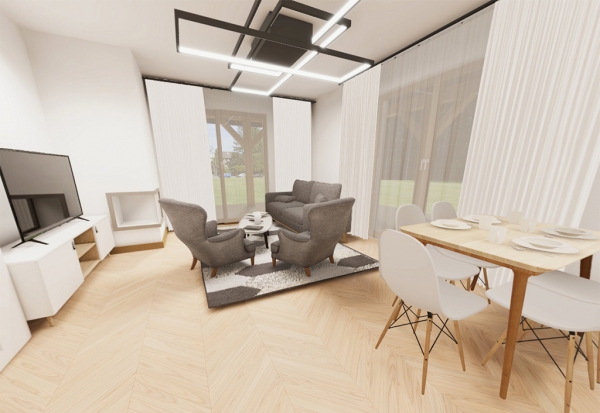 salon z jadalnią