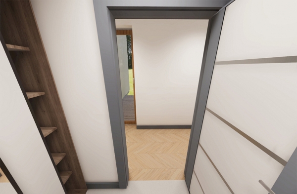 Projekt domu Salone 2 L-6852 - przykładowa aranżacja wiatrołapu