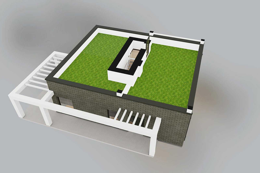 Projekt domu Atra 2 L-6875 - rzut 3D piętra