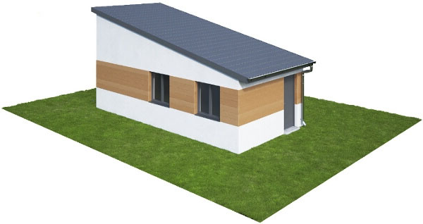 Projekt budynku gospodarczego LZG-97 - model