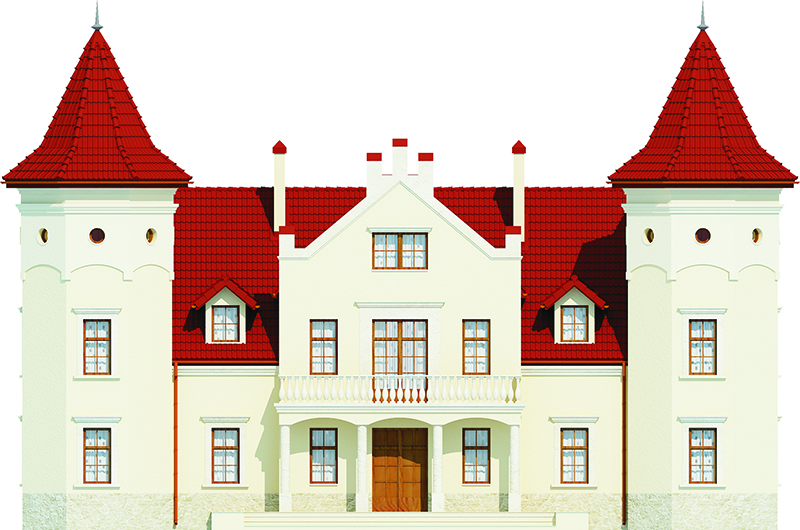 Projekt domu Sokołowiec RW-03 - elewacja frontowa