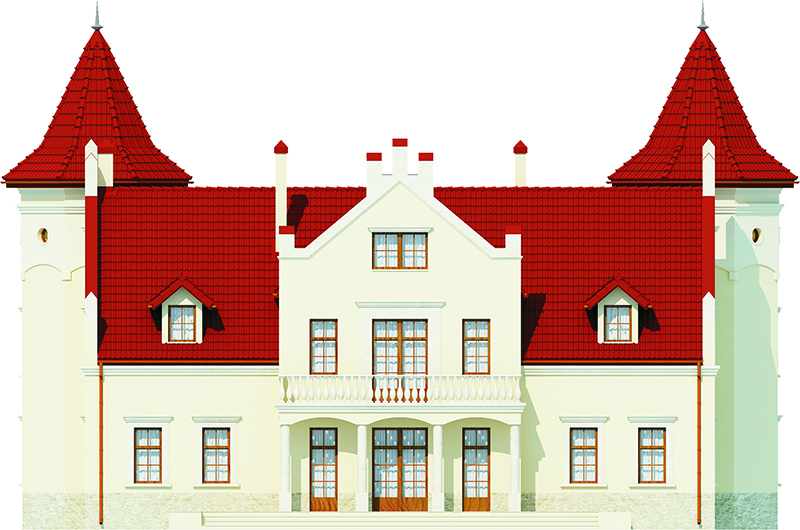 Projekt domu Sokołowiec RW-03 - elewacja ogrodowa