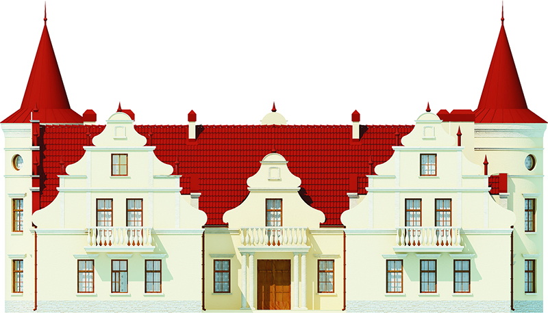 Projekt domu Słoszewice RW-04 - elewacja frontowa