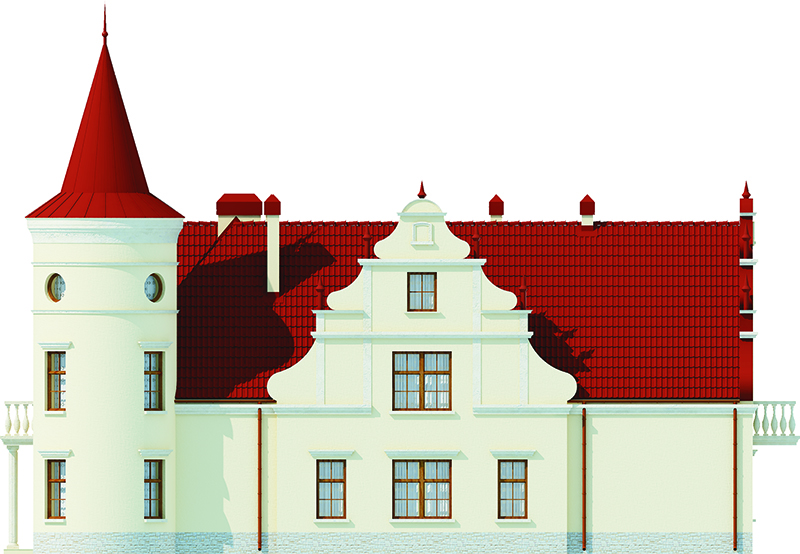 Projekt domu Słoszewice RW-04 - elewacja lewa