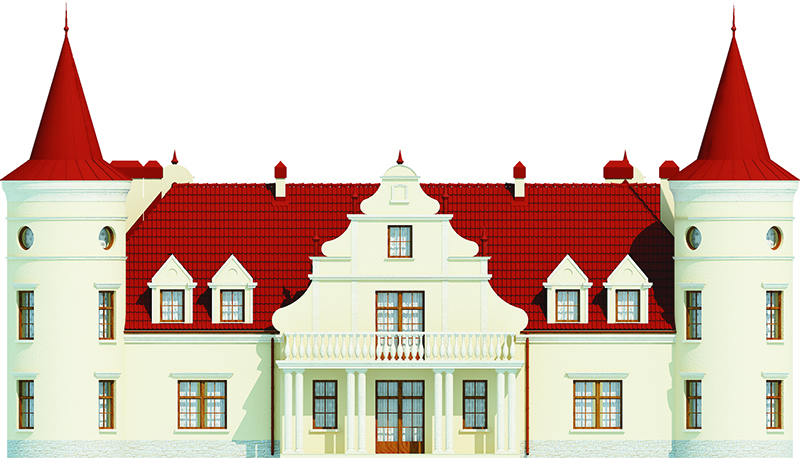 Projekt domu Słoszewice RW-04 - elewacja ogrodowa