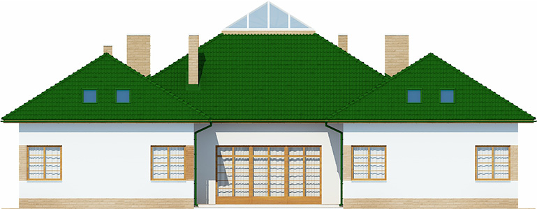 Projekt domu Tylicz RW-06 - elewacja ogrodowa
