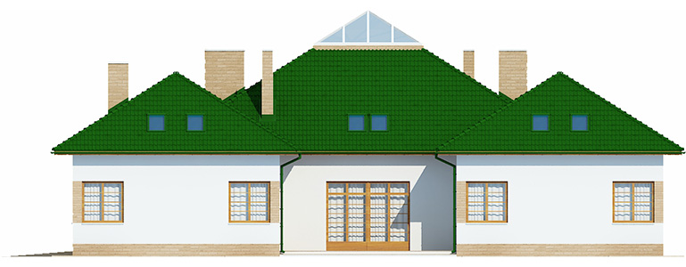 Projekt domu Tylicz RW-06 - elewacja prawa