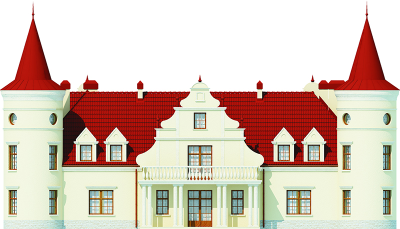 Projekt domu Słoszewice 2 RWL-04 - elewacja ogrodowa