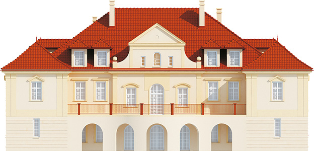 Projekt domu Czyżów 2 RWL-05 - elewacja ogrodowa